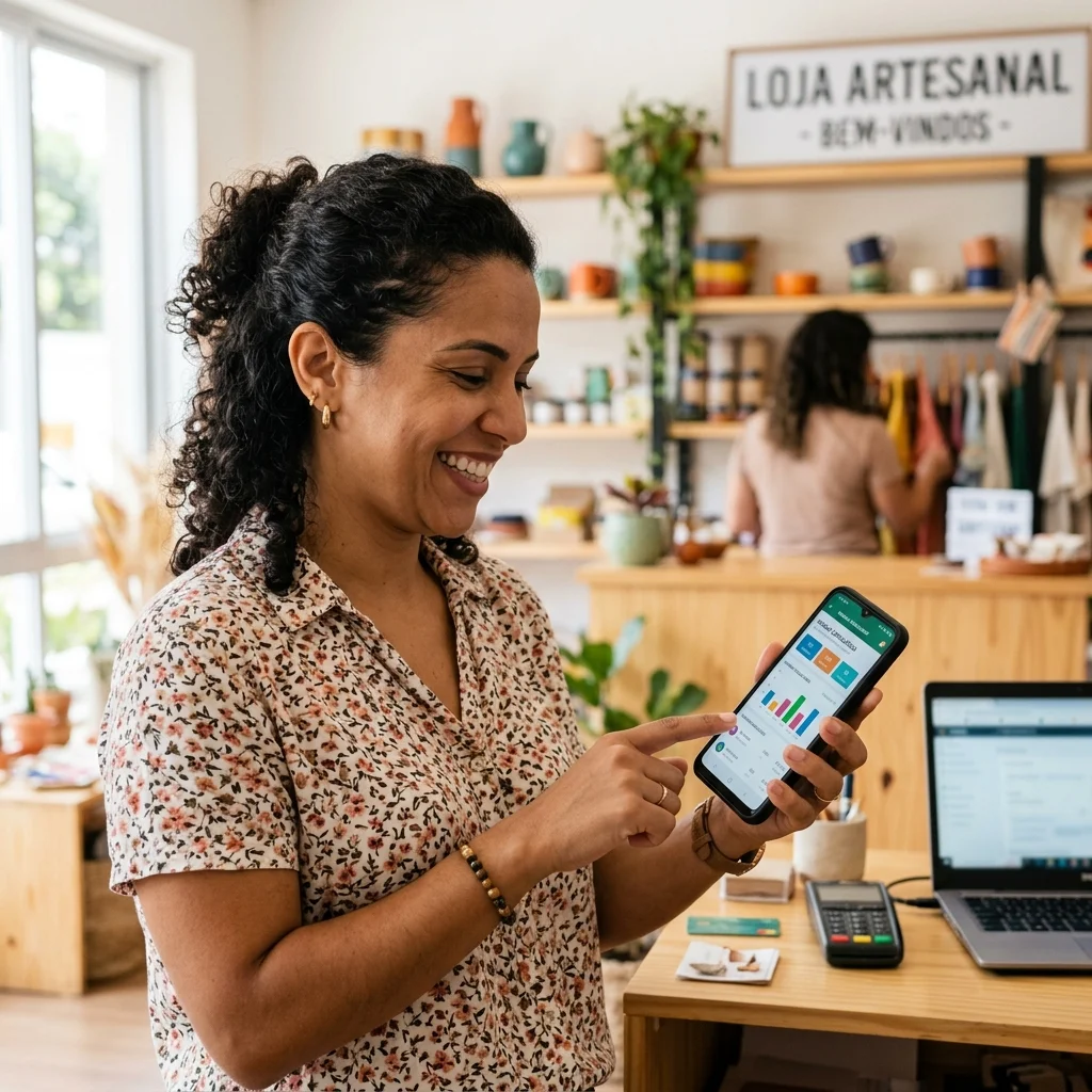 Empreendedora usando Zypa